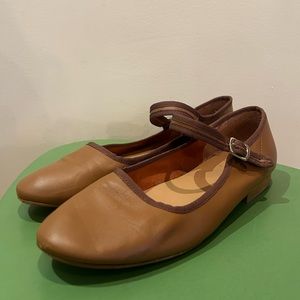 Caron Callahan Brown Leather Mary Jane